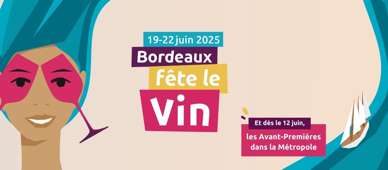 affiche Bordeaux fête le vin 2025